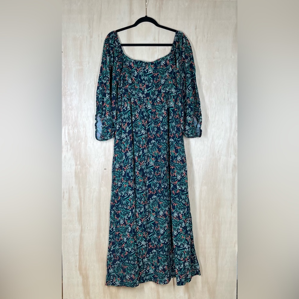 New ~ Lost + Wander Navy Floral Goodnight Garden Maci Dress Size M